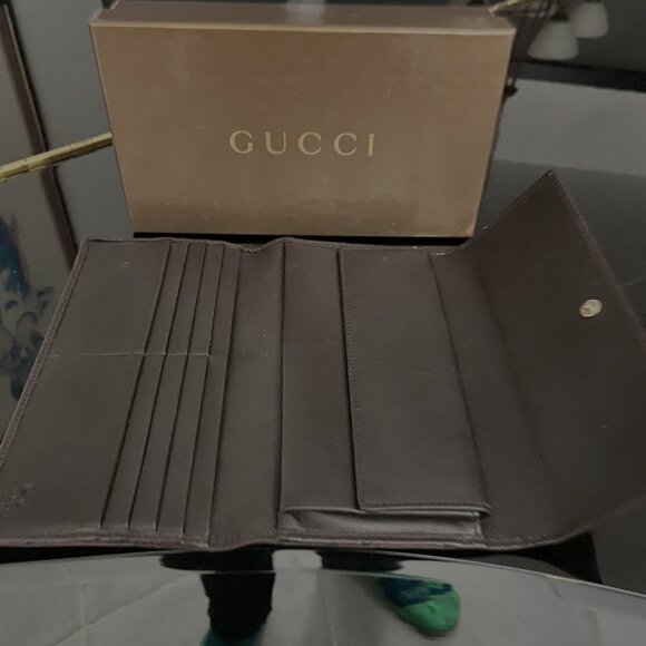 Gently Worn Guccissima Brown Leather Wallet - Picture 2 of 3